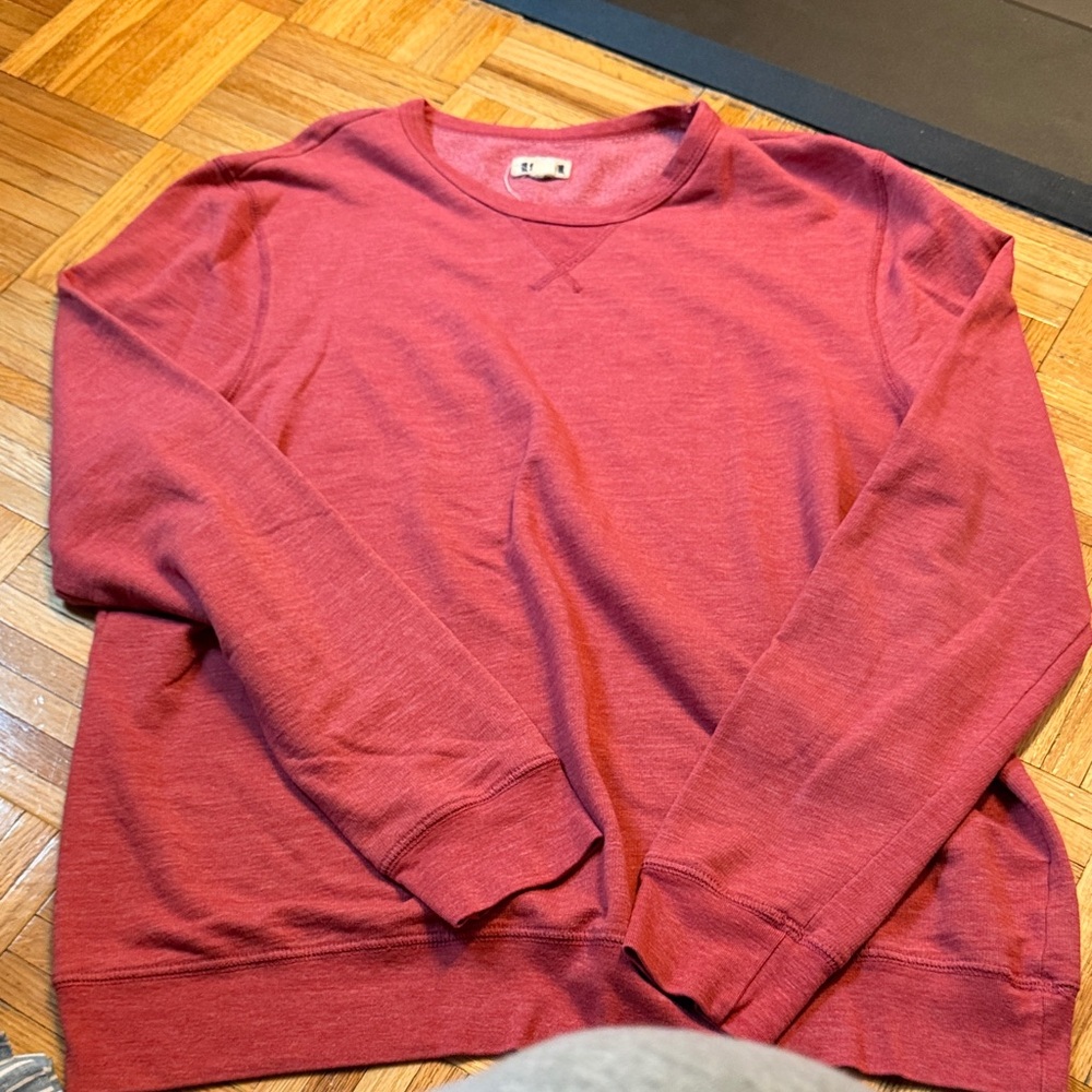 1901 Men's Crewneck Sweater in pink/salmon